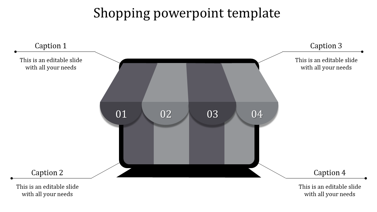 shopping powerpoint template-shopping powerpoint template-gray